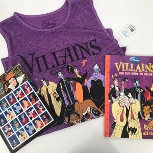 Disney Villains Tank and Collectible Stamps